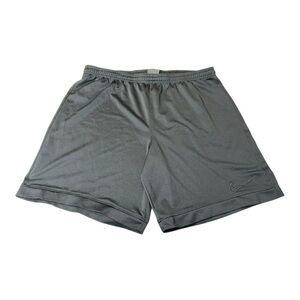 Nike Black Men’s Athletic Shorts L 100% Polyester Drawstring Solid DRI-FIT